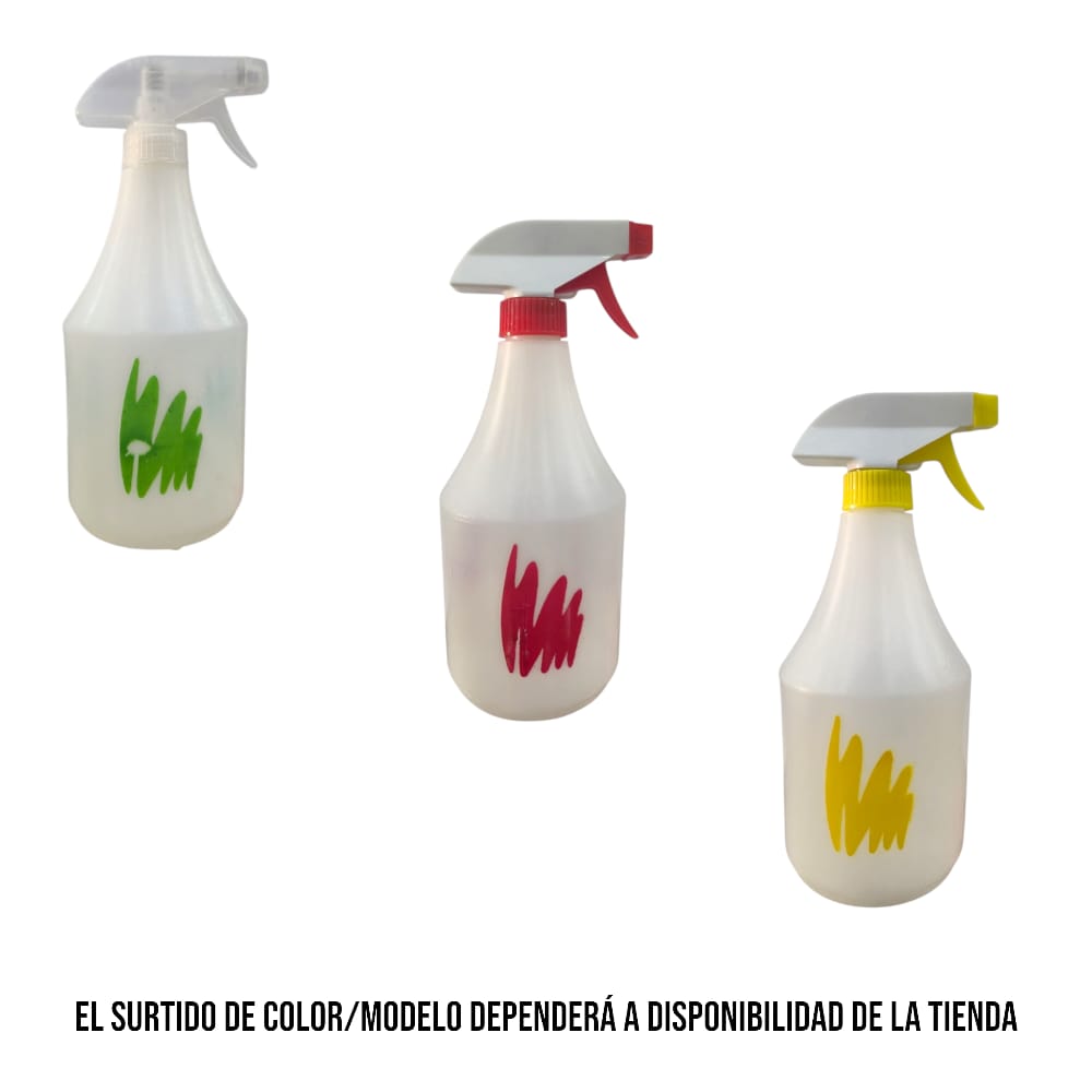 ATOMIZADOR BATERCELL 500ML DE PLASTICO BLANCO*
