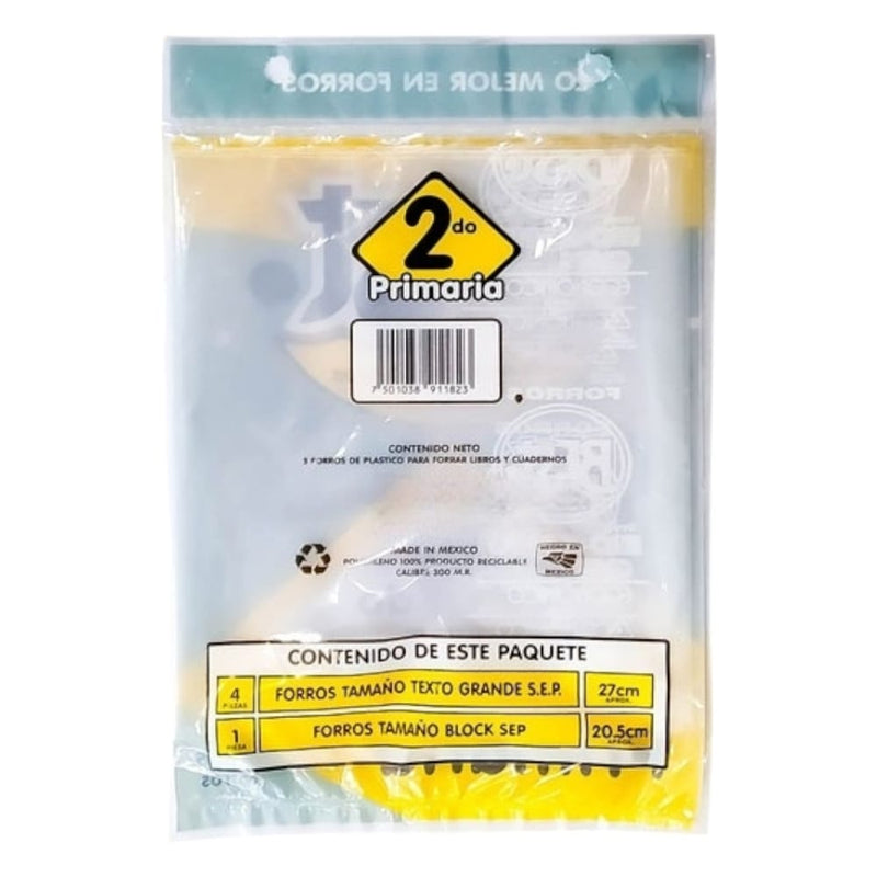 FORRO PARA LIBROS DE TEXTO BEST 2DO GRADO