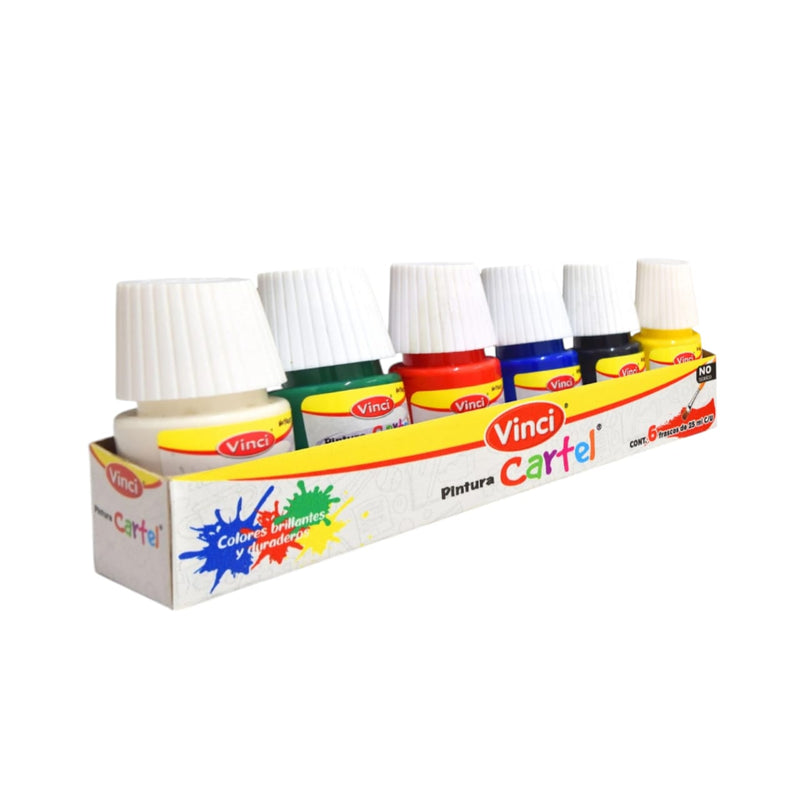 PINTURA CARTEL VINCI ESCOLAR C/6PZ