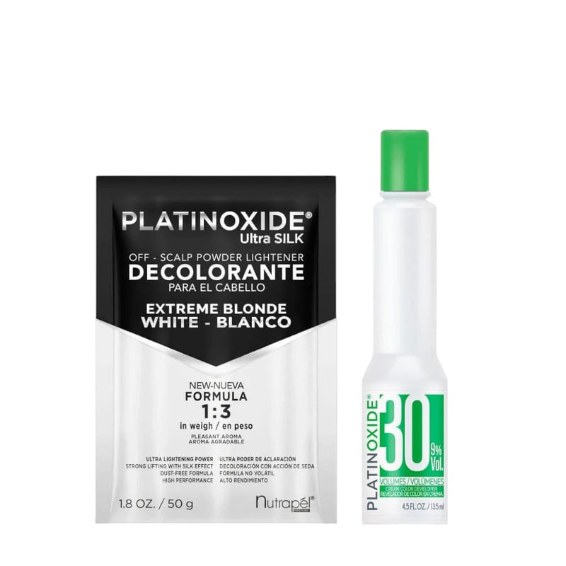 DECOLORANTE P/ EL CABELLO 50G BLANCO + PEROXIDO 30VOL