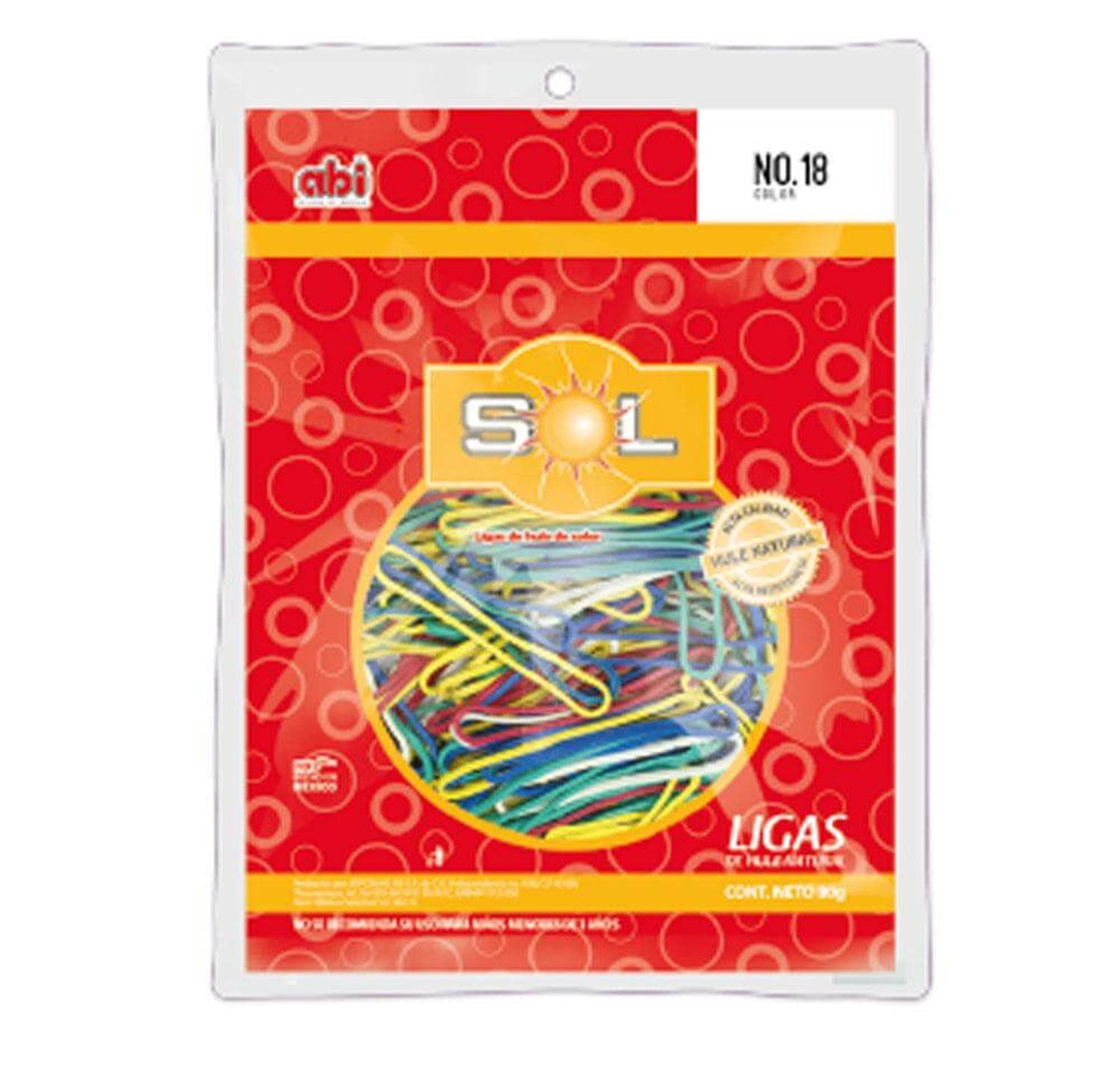 Abi FABRICAS SELECTAS DEL CENTRO, S.A. DE C.V. LIGA SOL COLOR SURTIDO C/80GR #18