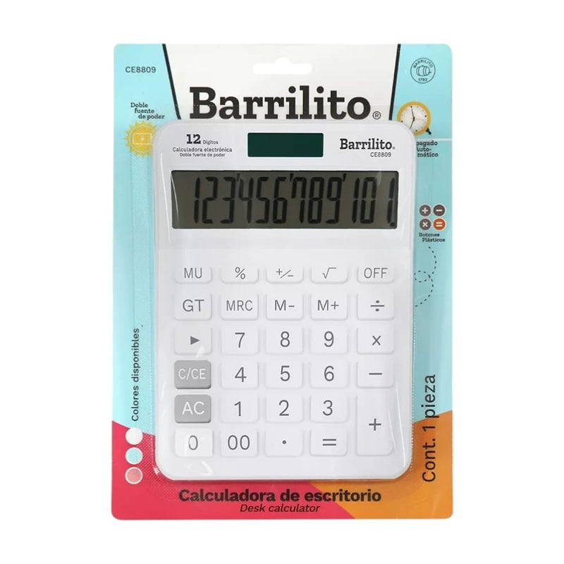 Barrilito GOBA INTERNACIONAL, S.A. DE C.V. CALCULADORA DE ESCRITORIO NEON