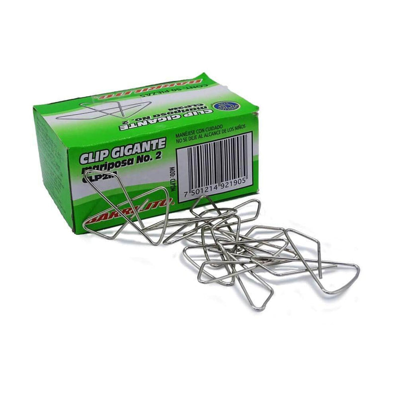 Barrilito GOBA INTERNACIONAL, S.A. DE C.V. CLIP GIGANTE MARIPOSA #2 C/50PZ BARRILITO