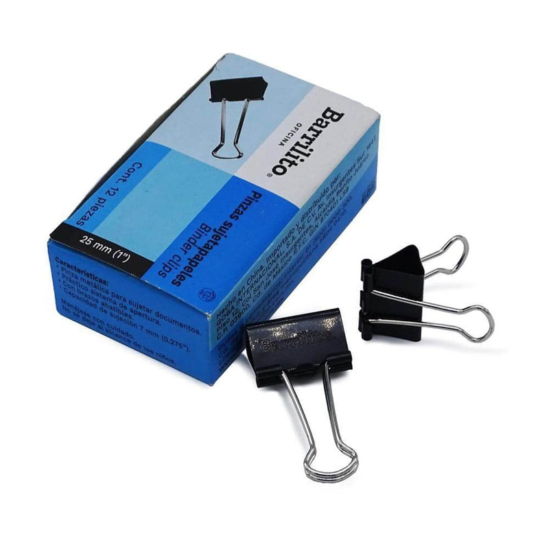 Barrilito GOBA INTERNACIONAL, S.A. DE C.V. PINZA SUJETA PAPELES 25MM (1") C/12PZ ACME