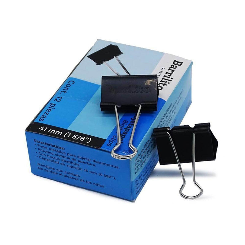 Barrilito GOBA INTERNACIONAL, S.A. DE C.V. PINZA SUJETA PAPELES 41MM (1 5/8") C/12PZ ACME