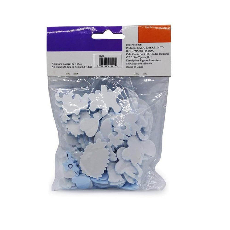 Confetti PRODUCTOS NAEN, S. DE R.L. DE C.V. FIGURA DE FOAMY C/ADH BEBE NIÑO CONFETTI