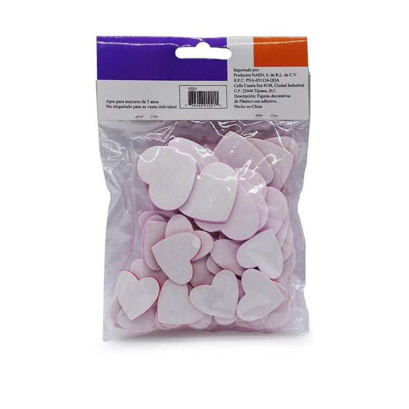 Confetti PRODUCTOS NAEN, S. DE R.L. DE C.V. FIGURA DE FOAMY C/ADHESIVO CONFETTI CORAZON 2
