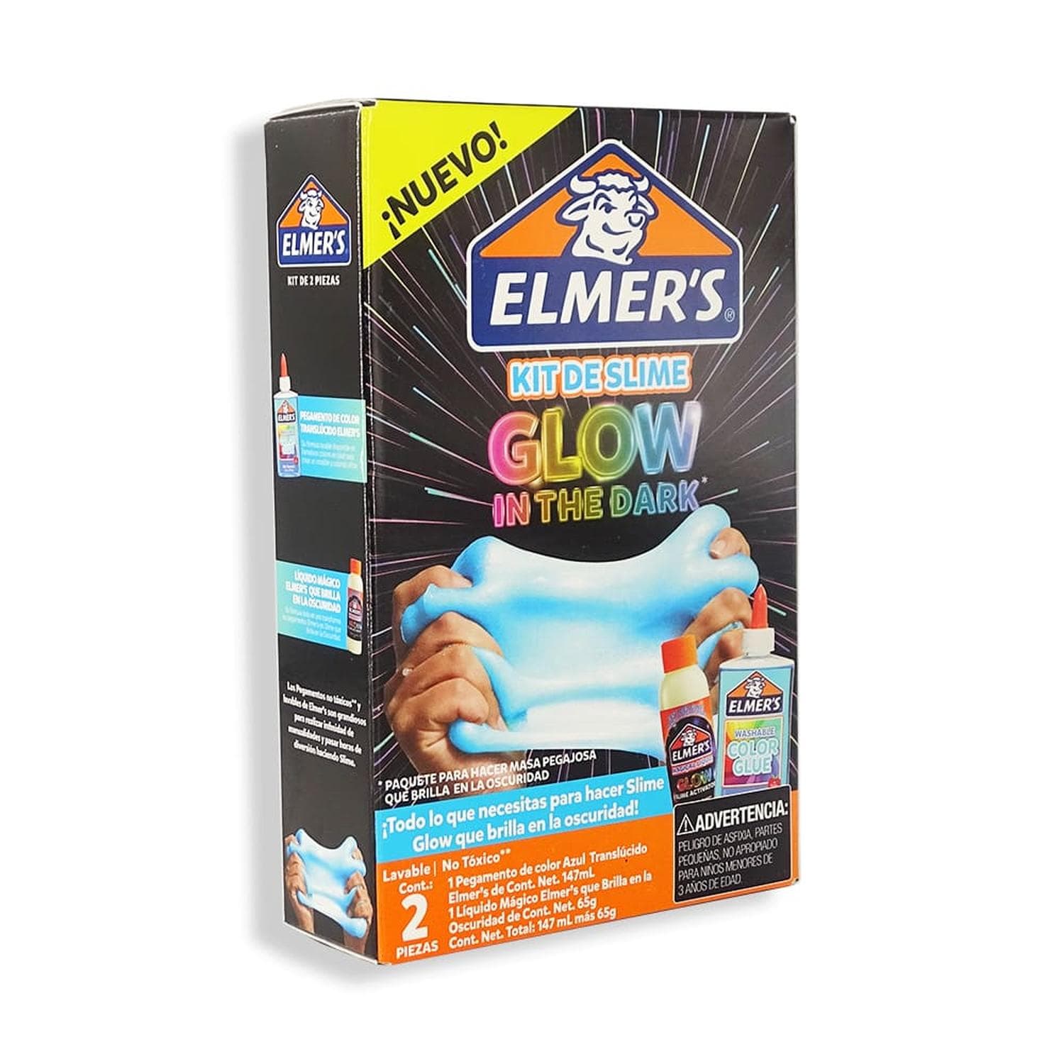Elmer´s NEWELL BRANDS DE MEXICO, S.A. DE C.V. SLIME ELMERS KIT C/2PZ GLOW MINI