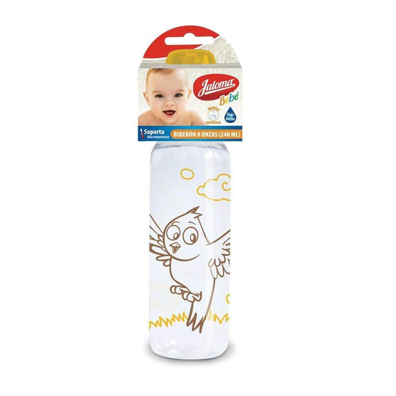 Jaloma LABORATORIOS JALOMA, S.A. DE C.V. BIBERON 8OZ TAPA AMARILLA JALOMA