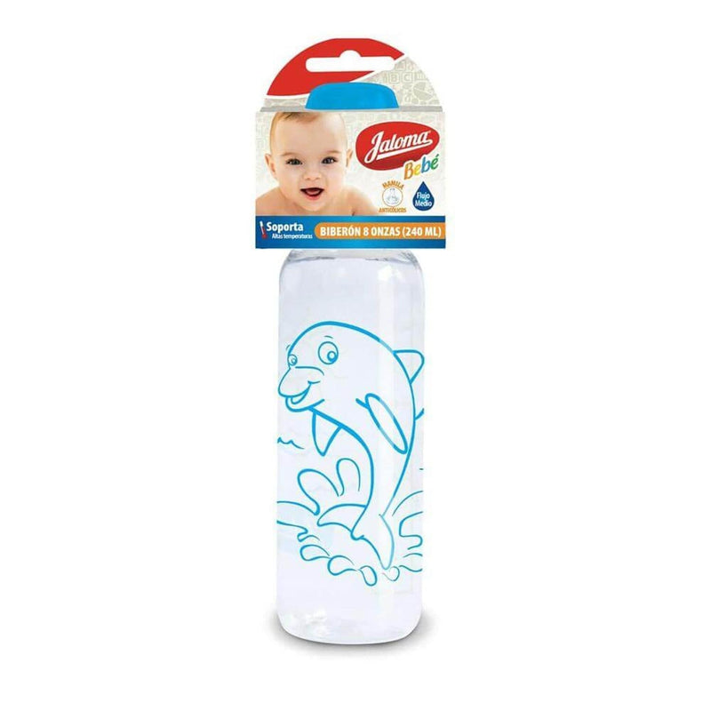 Jaloma LABORATORIOS JALOMA, S.A. DE C.V. BIBERON 8OZ TAPA AZUL JALOMA