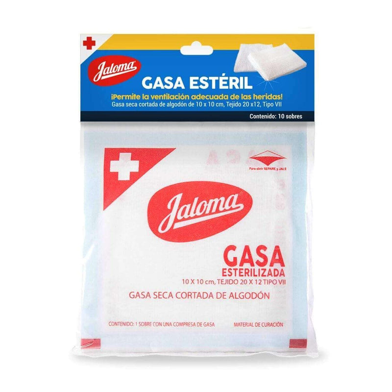 Jaloma LABORATORIOS JALOMA, S.A. DE C.V. GASA 10X10CM COJINETE C/10PZ JALOMA