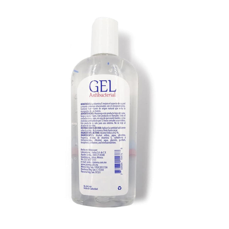 Jaloma LABORATORIOS JALOMA, S.A. DE C.V. GEL ANTIBACTERIAL JALOMA 250ML