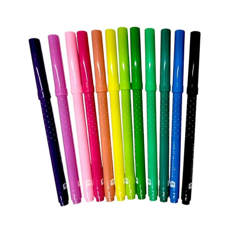 Kiut CARVAJAL EDUCACION, S.A. DE C.V. PLUMONES LAVABLES PUNTA FINA C/12PZ KIUT