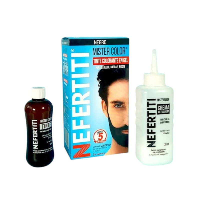 Nefertiti BEFIBA, S.A. DE C.V. KIT MISTER COLOR TONO NEGRO 30ML