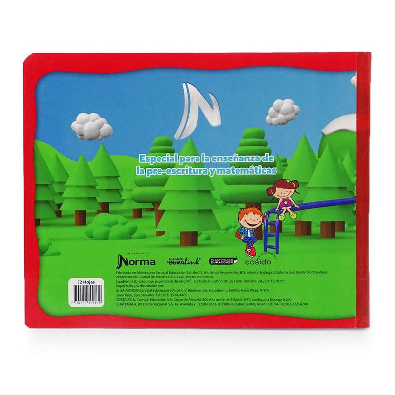 Norma CARVAJAL EDUCACION, S.A. DE C.V. CUADERNO COSIDO CUADRITOS C7 NORMA