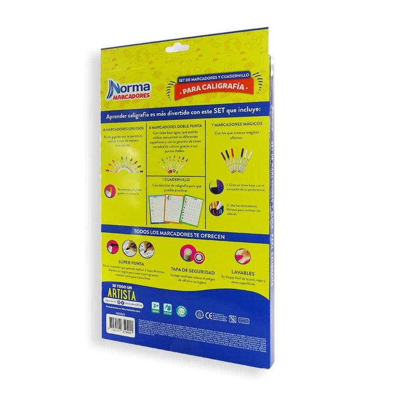 Norma CARVAJAL EDUCACION, S.A. DE C.V. SET DE CALIGRAFIA NORMA C/26PZ MARCADORES