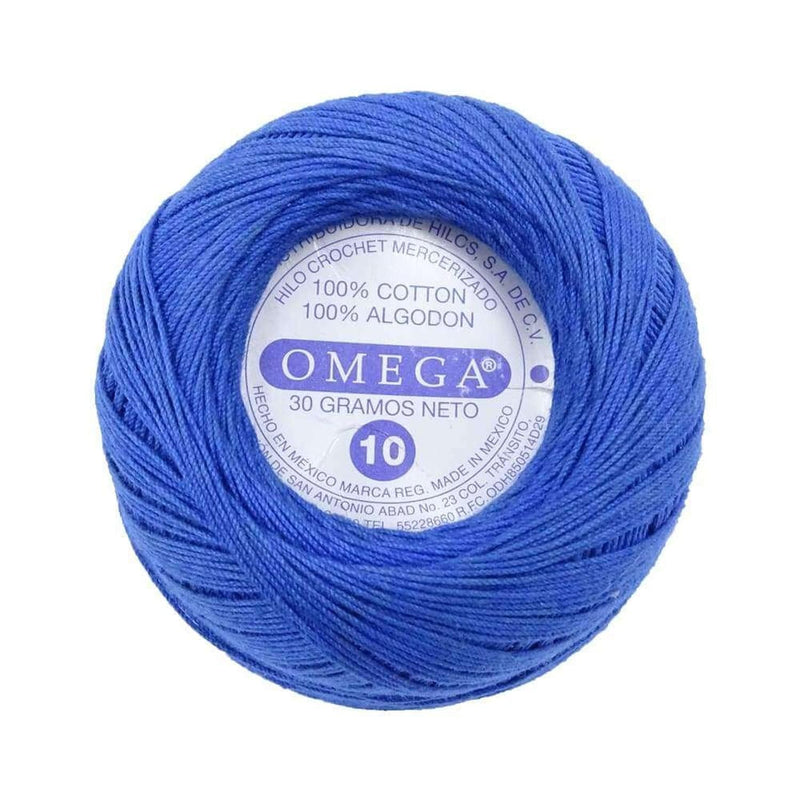 Omega OMEGA DISTRIBUIDORES DE HILO, S.A. DE C.V. HILO CROCHET OMEGA NO.10 AZUL #106 30G