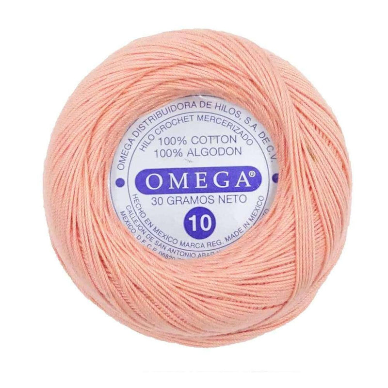 Omega OMEGA DISTRIBUIDORES DE HILO, S.A. DE C.V. HILO CROCHET OMEGA NO.10 CARNE #161 30G