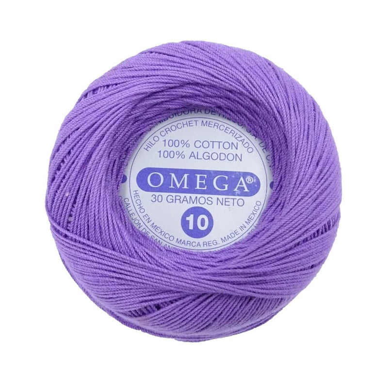 Omega OMEGA DISTRIBUIDORES DE HILO, S.A. DE C.V. HILO CROCHET OMEGA NO.10 LILA #147 30G