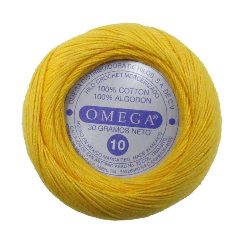 Omega OMEGA DISTRIBUIDORES DE HILO, S.A. DE C.V. HILO CROCHET OMEGA NO.10 ORO #118 30G