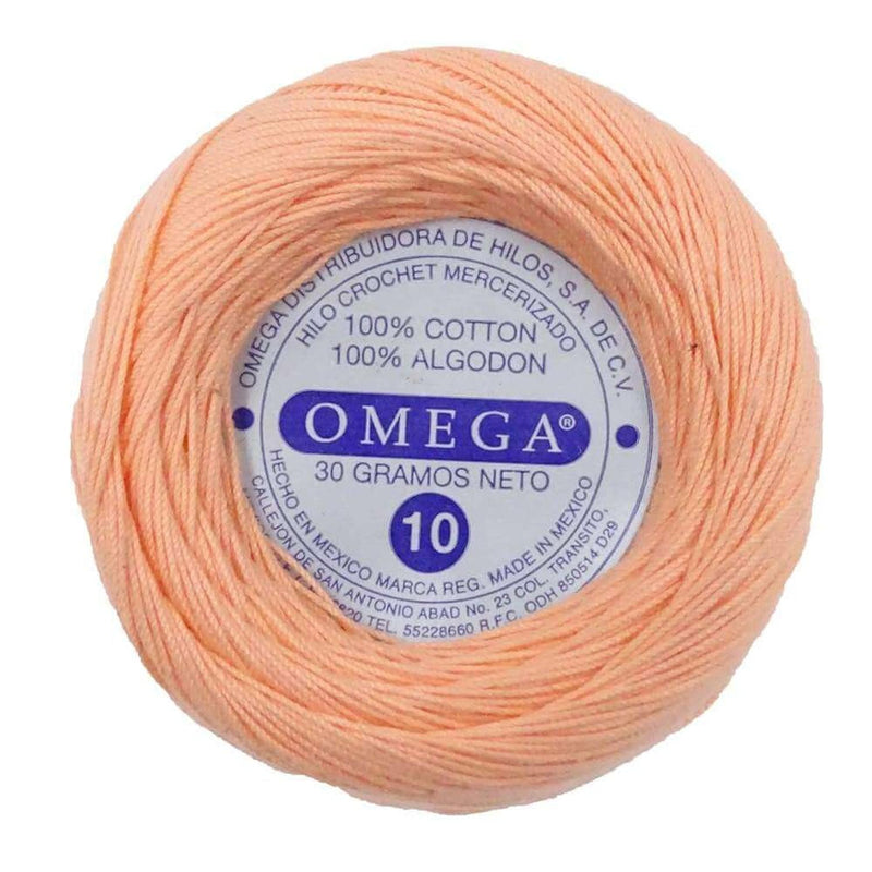 Omega OMEGA DISTRIBUIDORES DE HILO, S.A. DE C.V. HILO CROCHET OMEGA NO.10 SALMON #153 30G