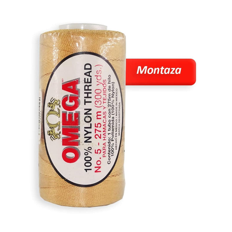Omega OMEGA DISTRIBUIDORES DE HILO, S.A. DE C.V. HILO NYLON OMEGA NO.5 C/275M ART. 370 MOSTAZA #70*
