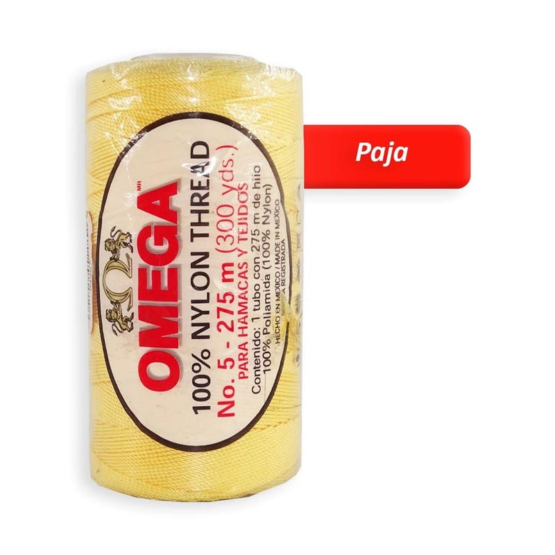 Omega OMEGA DISTRIBUIDORES DE HILO, S.A. DE C.V. HILO NYLON OMEGA NO.5 C/275M ART. 370 PAJA #56