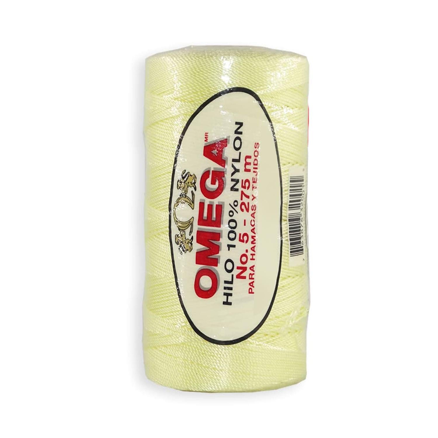 Omega OMEGA DISTRIBUIDORES DE HILO, S.A. DE C.V. HILO NYLON OMEGA NO.5 C/275M ART. 370 VAINILLA #2*