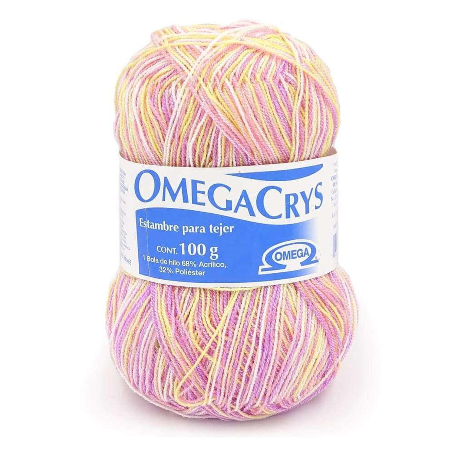 Omega OMEGA DISTRIBUIDORES DE HILO, S.A. DE C.V. HILO OMEGACRYS DE 100G #265 MATIZADO ROSAS*