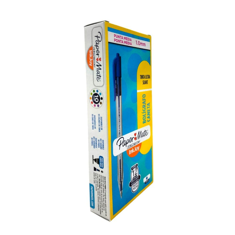 Paper Mate NEWELL BRANDS DE MEXICO, S.A. DE C.V. BOL KILOMETRICO 100RT C/12 AZUL