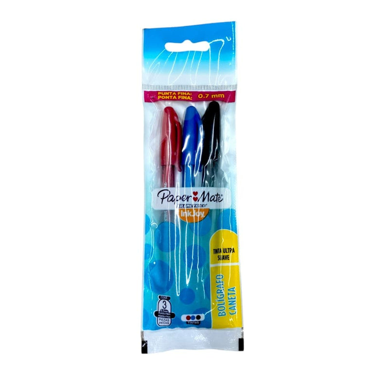 Paper Mate NEWELL BRANDS DE MEXICO, S.A. DE C.V. BOL KILOMETRICO 100ST P.FINA C/3PZ SURTIDO