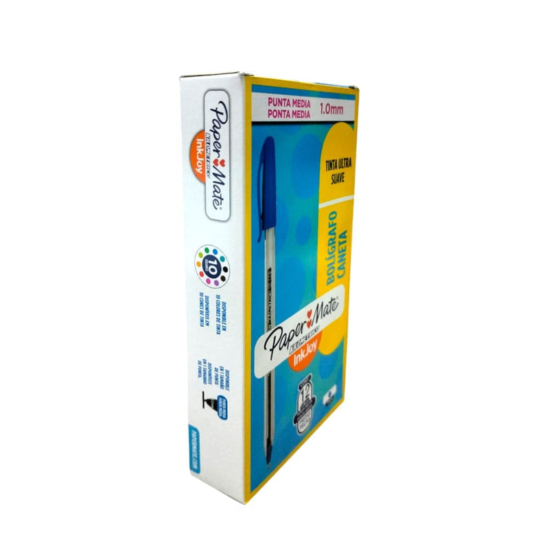 Paper Mate NEWELL BRANDS DE MEXICO, S.A. DE C.V. BOL KILOMETRICO INKJOY 100ST C/12PZ AZUL