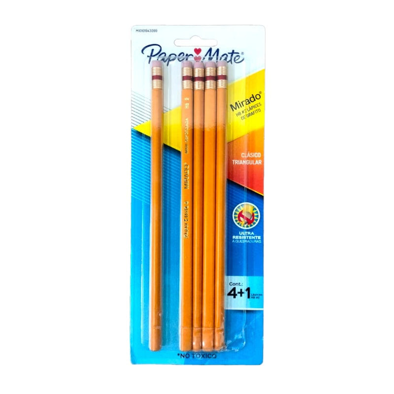 Paper Mate NEWELL BRANDS DE MEXICO, S.A. DE C.V. LAPIZ MIRADO #2 CON 4PZ TRIANGULAR