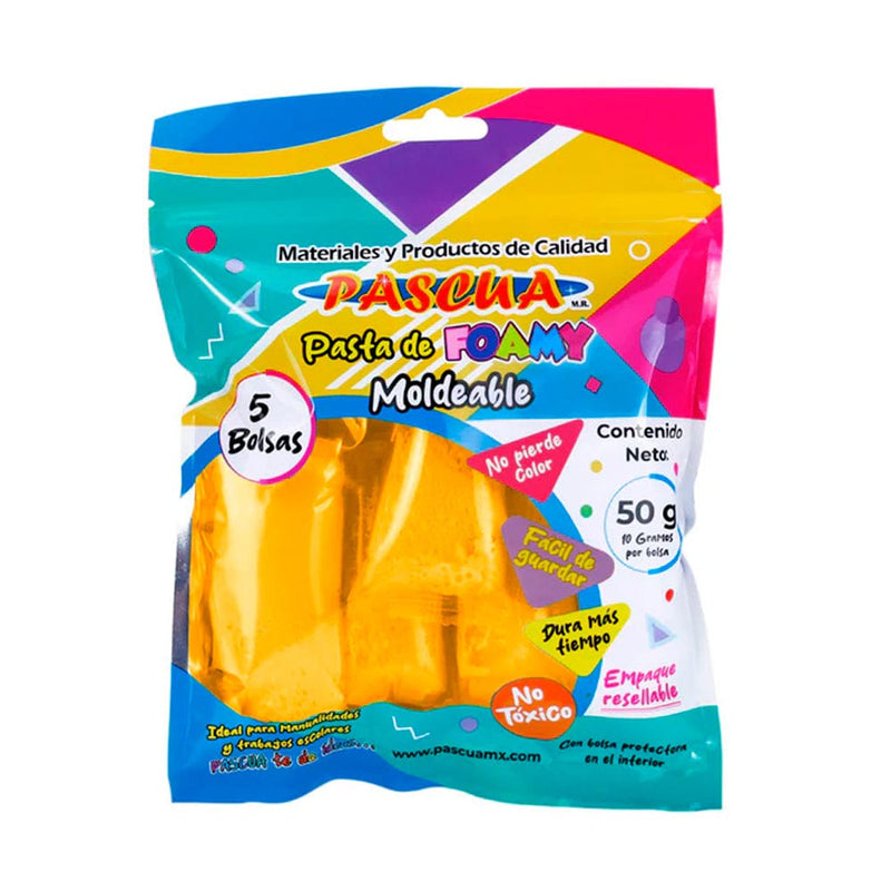 Pascua MEGAFUMI, S.A. DE C.V. FOAMY MOLDEABLE C/50G AMARILLO MANGO