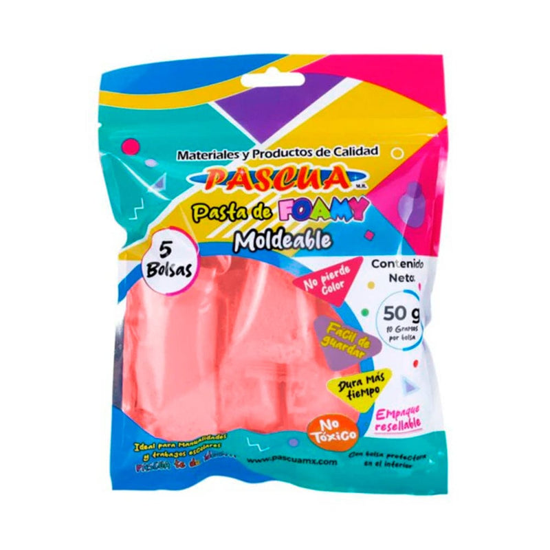 Pascua MEGAFUMI, S.A. DE C.V. FOAMY MOLDEABLE C/50G CORAL