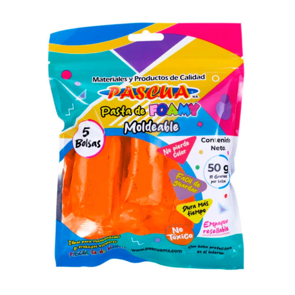 Pascua MEGAFUMI, S.A. DE C.V. FOAMY MOLDEABLE C/50G NARANJA