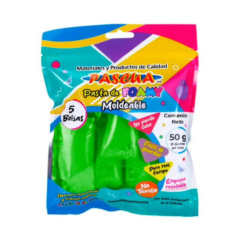 Pascua MEGAFUMI, S.A. DE C.V. FOAMY MOLDEABLE C/50G VERDE LIMON