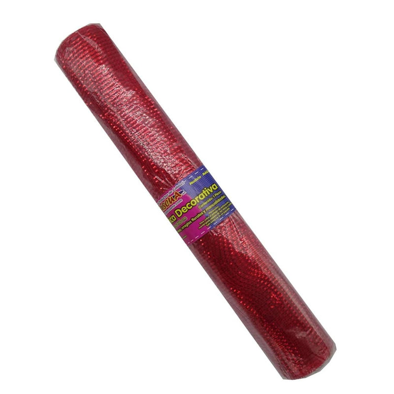 Pascua MEGAFUMI, S.A. DE C.V. MALLA PLASTICA METALICA 53CMX9M ROJO