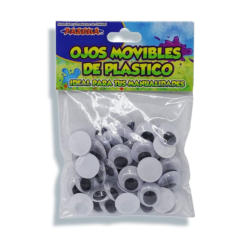 Pascua MEGAFUMI, S.A. DE C.V. OJOS MOVIBLES REDONDOS 18MM C/50PZ