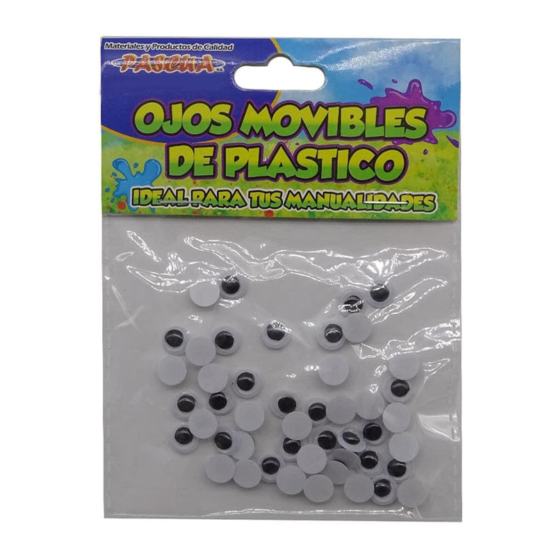 Pascua MEGAFUMI, S.A. DE C.V. OJOS MOVIBLES REDONDOS 8MM C/50PZ