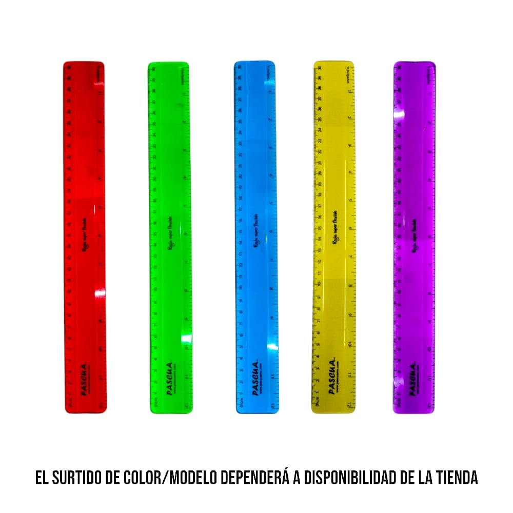 Pascua MEGAFUMI, S.A. DE C.V. REGLA PASCUA SUPER FLEXIBLE 30CM C/1PZ