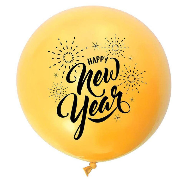 Payaso FABRICAS SELECTAS DEL CENTRO, S.A. DE C.V. BOLSA C/1 GLOBO PAYASO #36 HAPPY NEW YEAR ORO