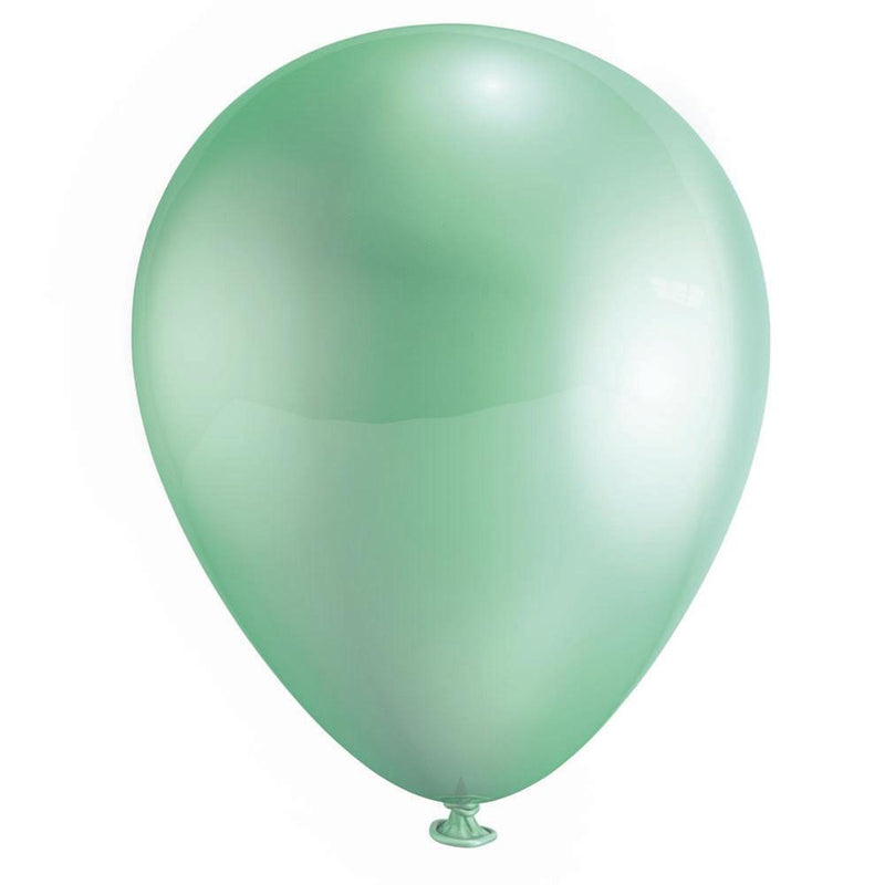 Payaso FABRICAS SELECTAS DEL CENTRO, S.A. DE C.V. BOLSA C/50 GLOBOS PAYASO METALICO #9 PERLA VERDE