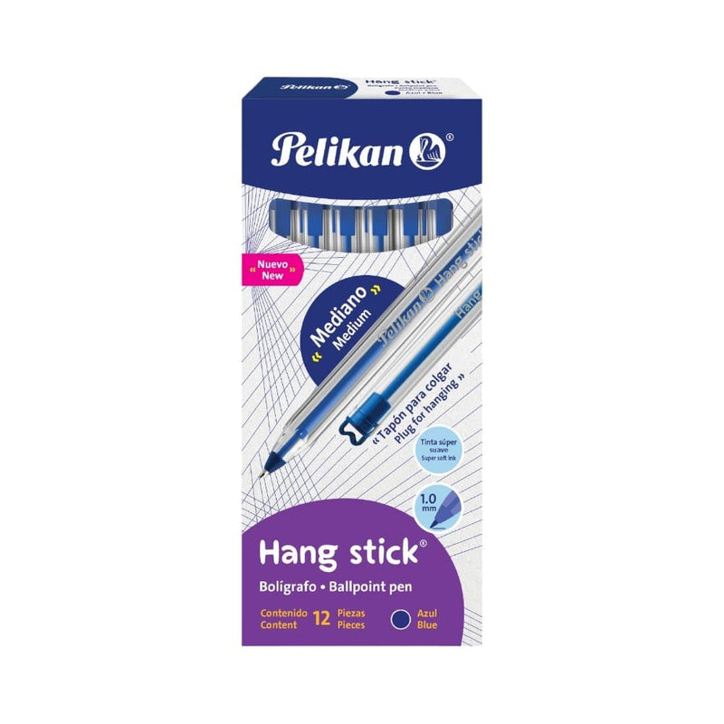 Pelikan PELIKAN MEXICO, S.A. DE C.V. BOLIGRAFO HANG STICK 1MM C/12PZ AZUL