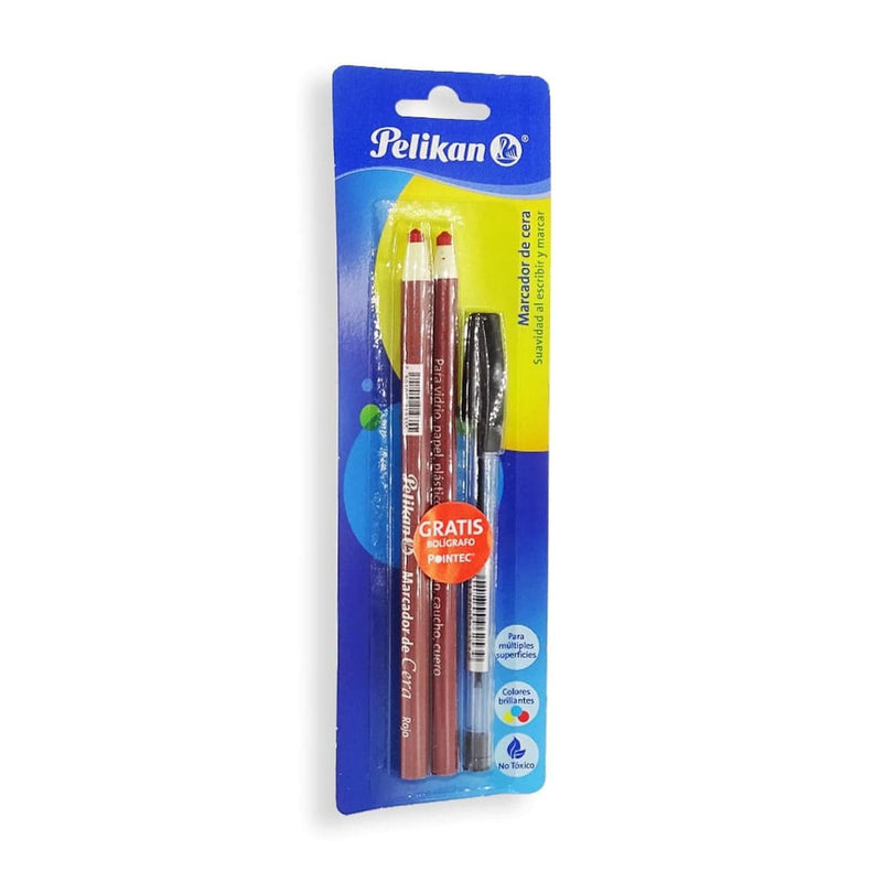 Pelikan PELIKAN MEXICO, S.A. DE C.V. MARCADOR PELIKAN DE CERA C/2PZ ROJO