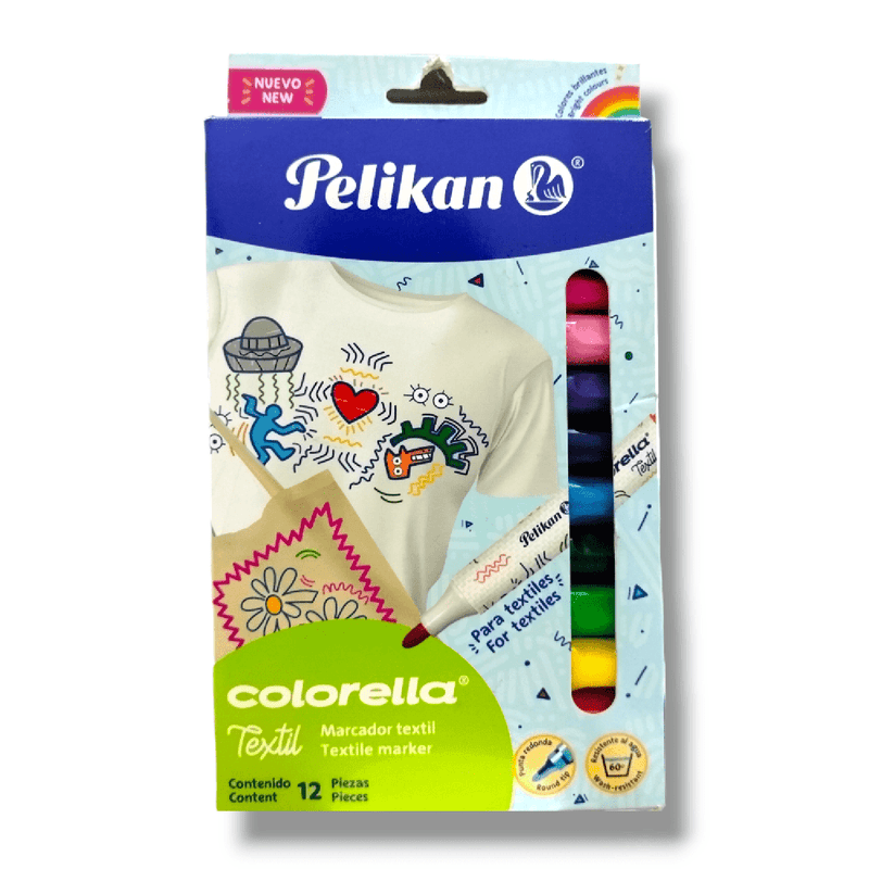 Pelikan PELIKAN MEXICO, S.A. DE C.V. PLUMONES COLORELLA TEXTIL C/12PZ PELIKAN