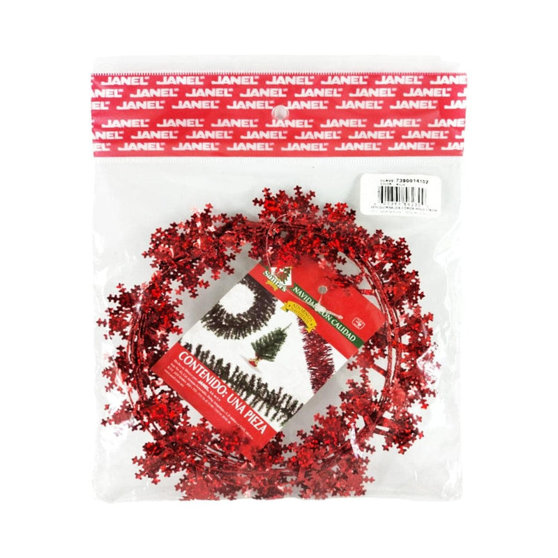 Santa´s Land JANEL (SANTA'S LAND), S.A. DE C.V. MINI GUIRNALDA COPO NIEVE ROJO