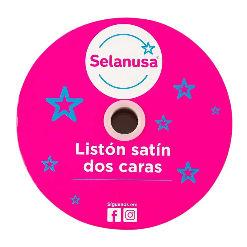 Selanusa SEDERIA LA NUEVA, S.A. DE C.V. LISTON SATINADO 2 CARAS C/50M #9 ROJO