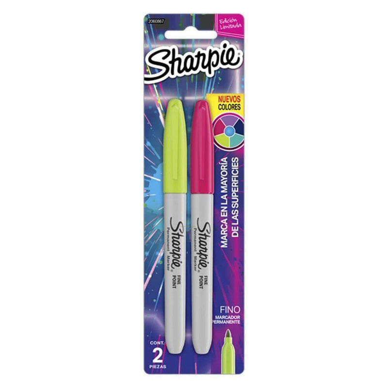Sharpie NEWELL BRANDS DE MEXICO, S.A. DE C.V. MARCADOR SHARPIE FINO COLOR COSMICO C/2PZ