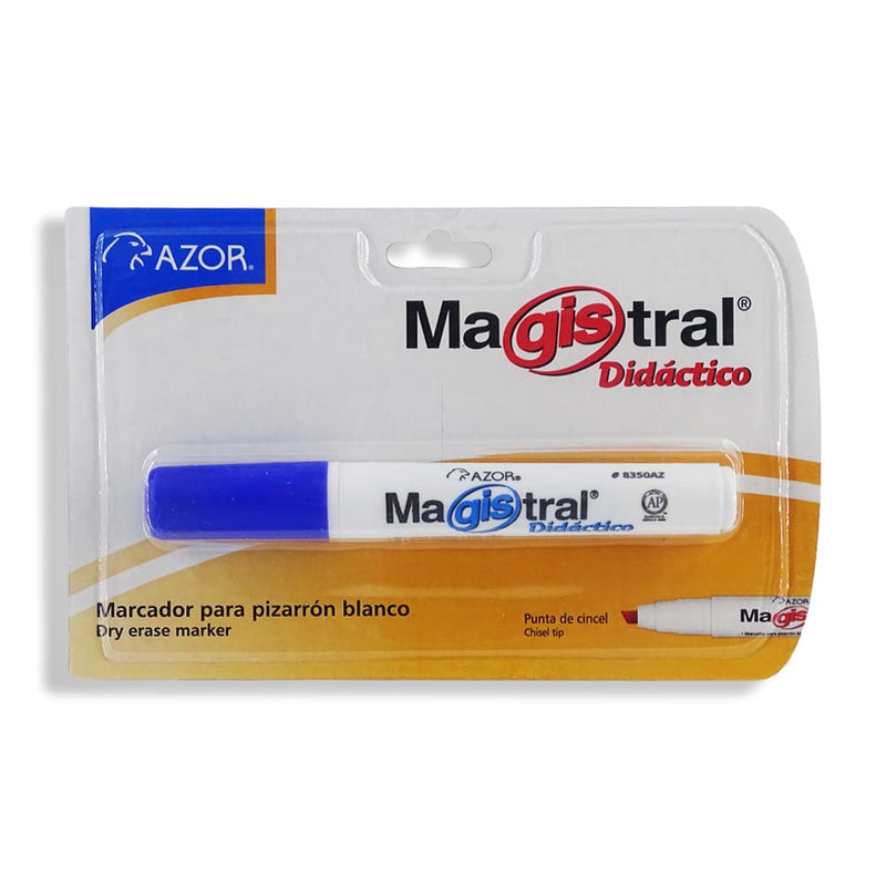 Magistral GRUPO AZOR MEXICO, S.A. DE C.V. MARCADOR MAGISTRAL DIDACTICO C/1PZ AZUL